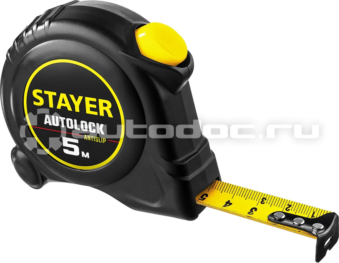STAYER АutoLock 5м  |  19мм рулетка с автостопом