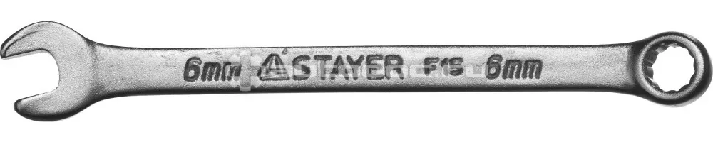 STAYER Ключ комбинированный гаечный 6 мм