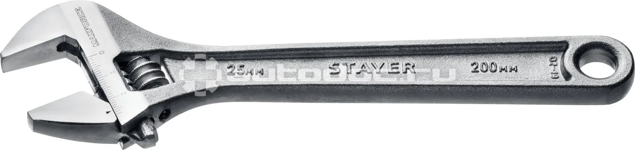 STAYER Ключ разводной MAX-Force, 200  |  25 мм