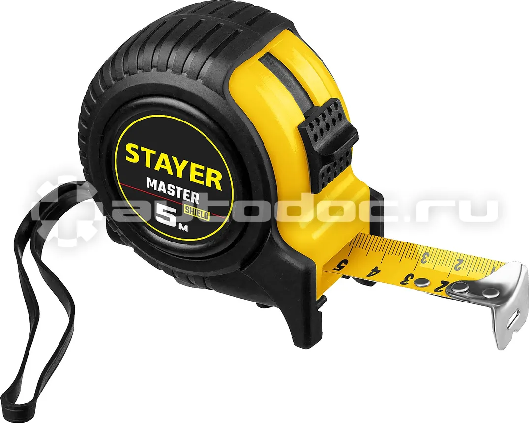 STAYER Master 5м  |  25мм рулетка в ударостойком обрезиненном корпусе