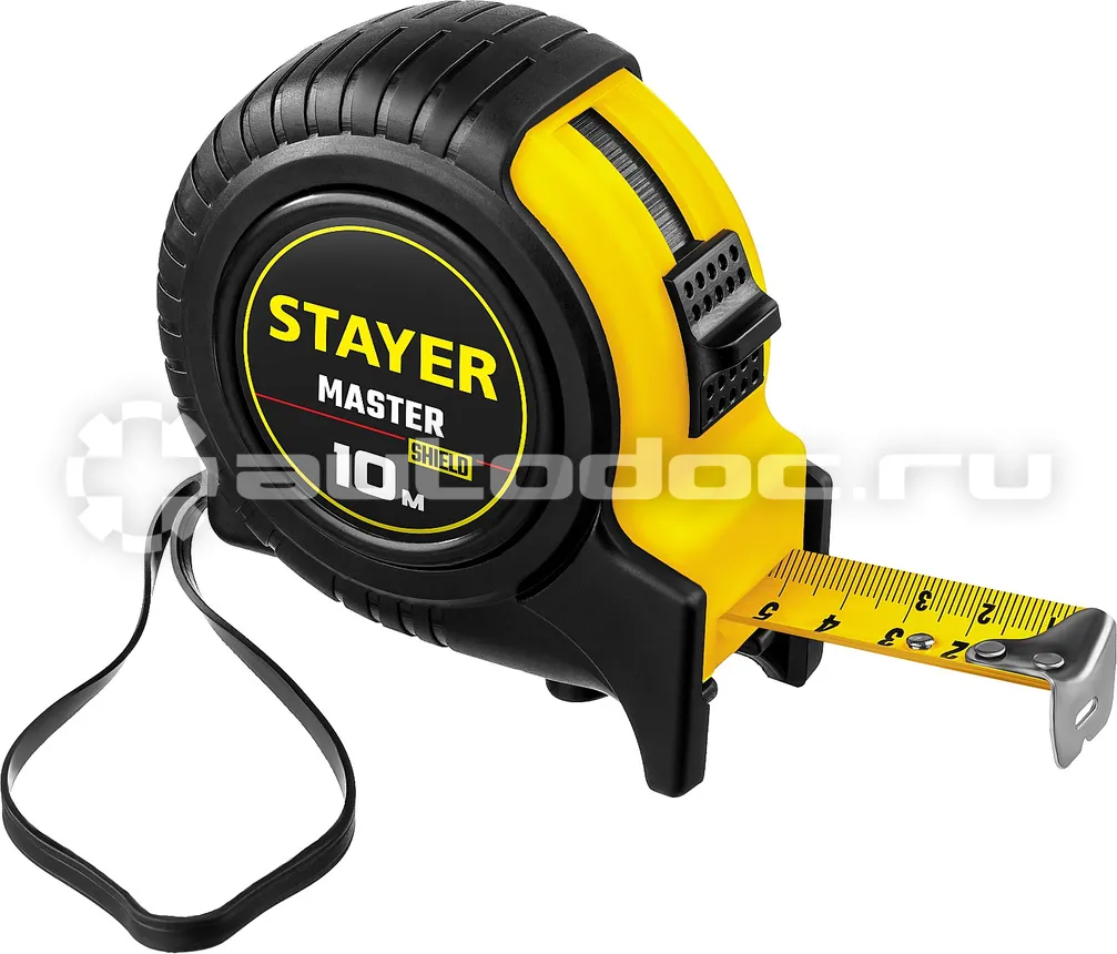 STAYER Master 10м  |  25мм рулетка в ударостойком обрезиненном корпусе