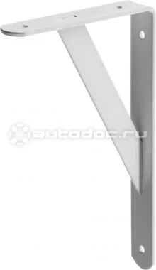 STAYER Кронштейн-уголок, MASTER, усиленный, 250х150х30х4мм, белый
