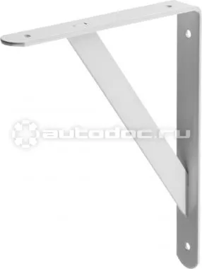 STAYER Кронштейн-уголок, MASTER, усиленный, 250х200х30х4мм, белый