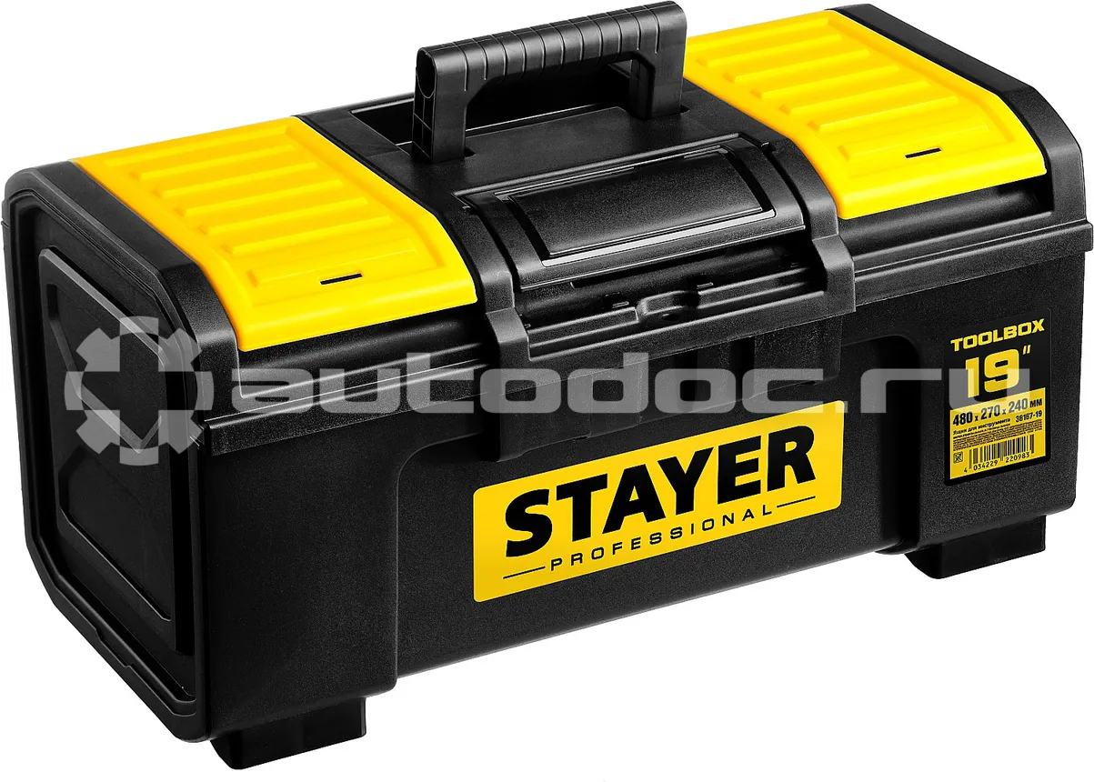 STAYER Ящик для инструмента TOOLBOX-19 пластиковый, Professional