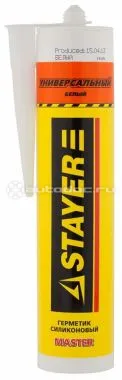 STAYER 41213-0_z01 Герметик универсальный, силиконовый