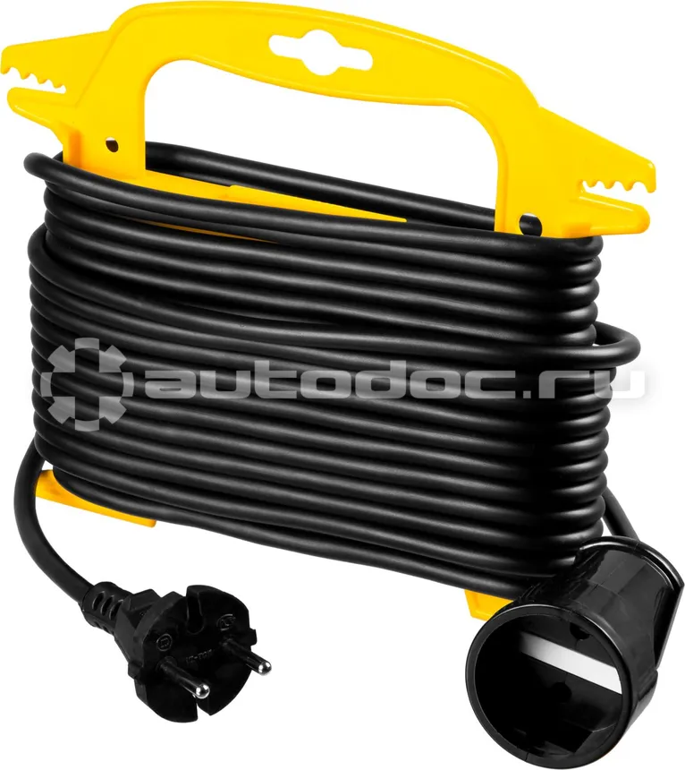 STAYER 55014-10_z01 Удлинитель на рамке "MF 207", 10 м, 2200 Вт, 1 гнездо, ПВС 2х0,75 мм2