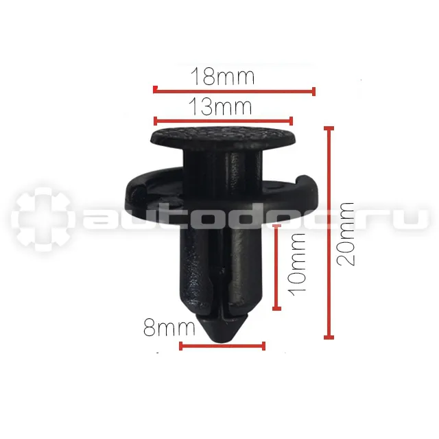NORD YADA Клипса крепежная для а/м Nissan бампера 01553-09611
