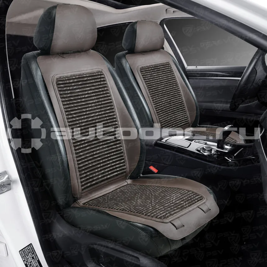 PSV Накидка C110 FRONT (Темно-Коричневый), на переднее сиденье экокожа