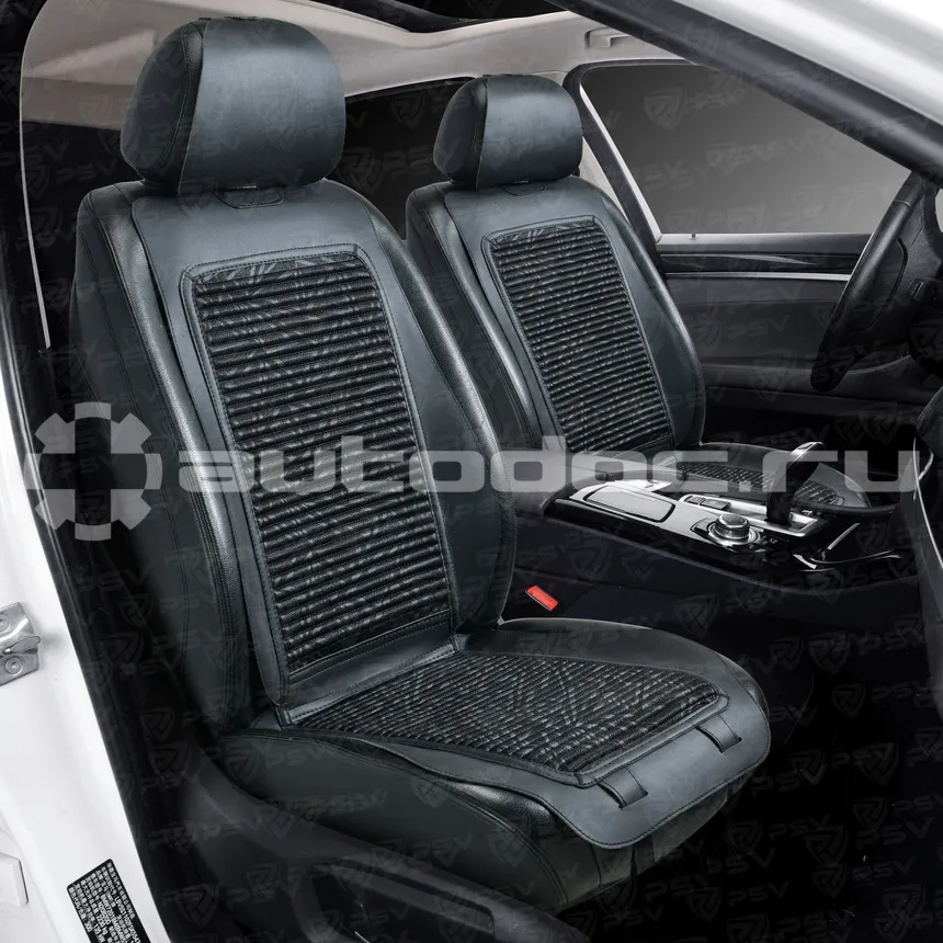 PSV Накидка C110 FRONT (Черный), на переднее сиденье экокожа