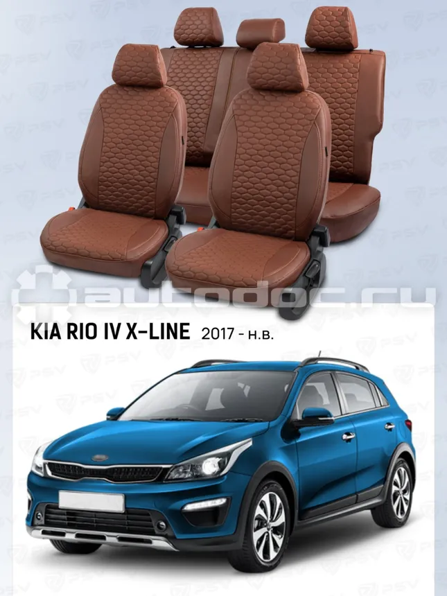 PSV Чехлы Универсал, Коричневый (Loto) "Статус"