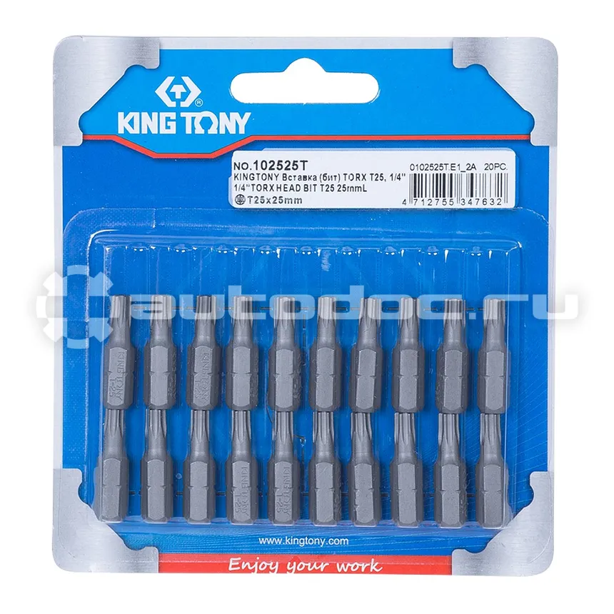 KING TONY 102525T Насадка-бита