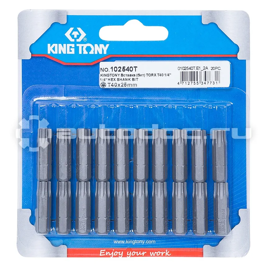 KING TONY 102540T Насадка-бита