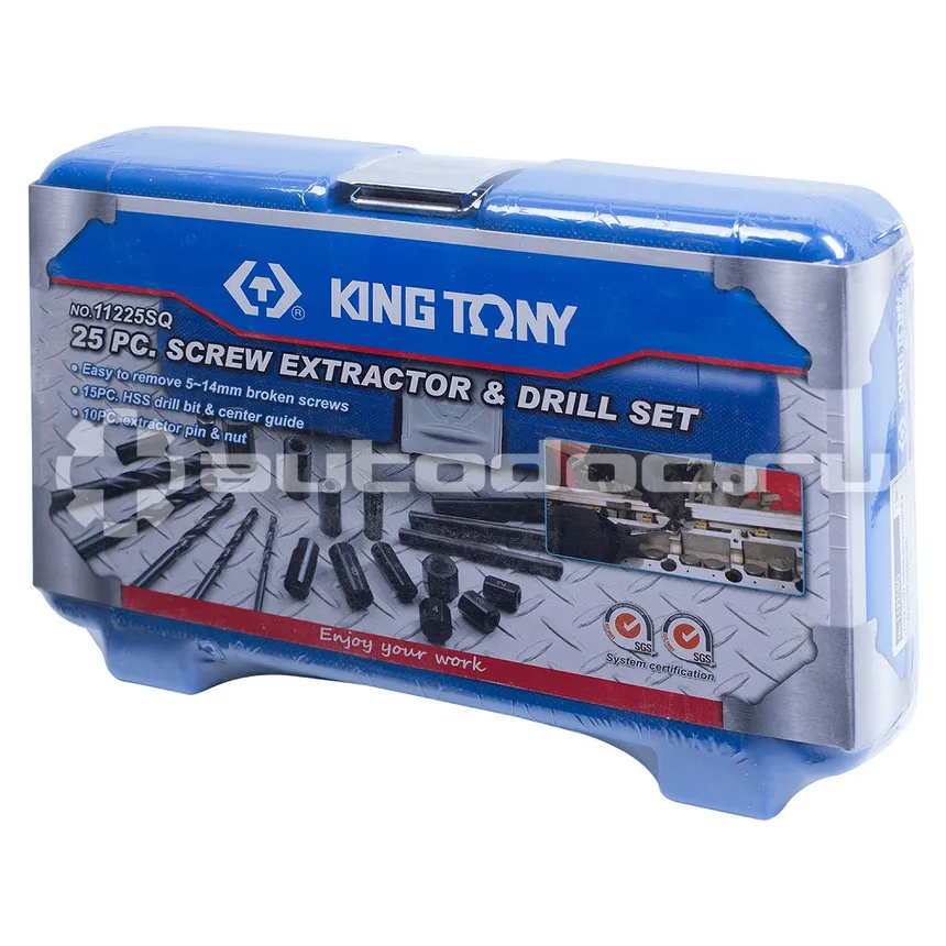 KING TONY 11225SQ Набор экстракторов