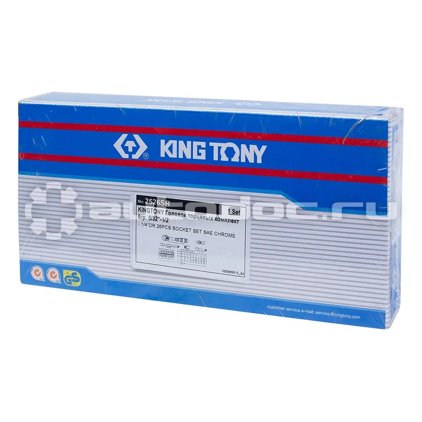 KING TONY 2526SR Набор головок торцевых
