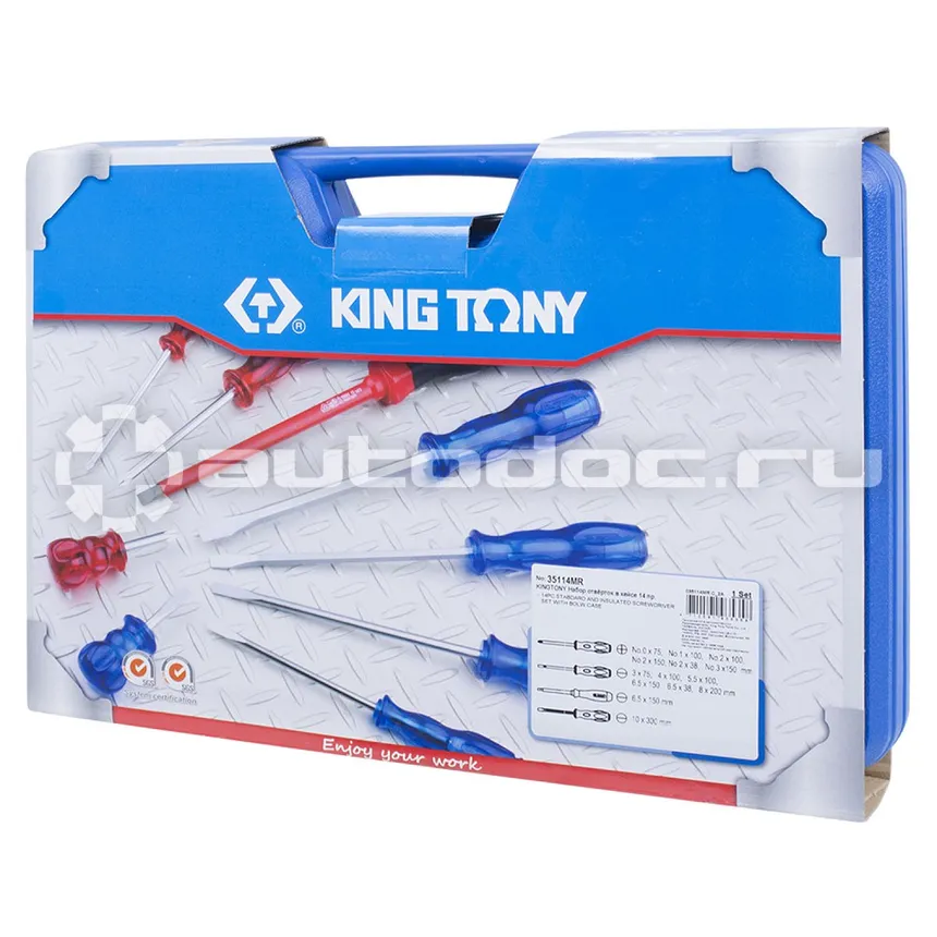 KING TONY 35114MR Набор отверток