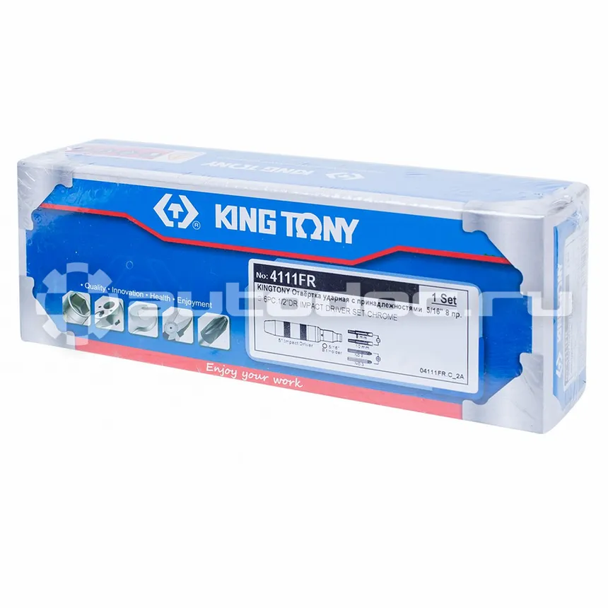 KING TONY 4111FR Отвертка ударная со вставками