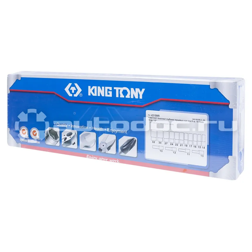 KING TONY 4315MR Набор головок торцевых