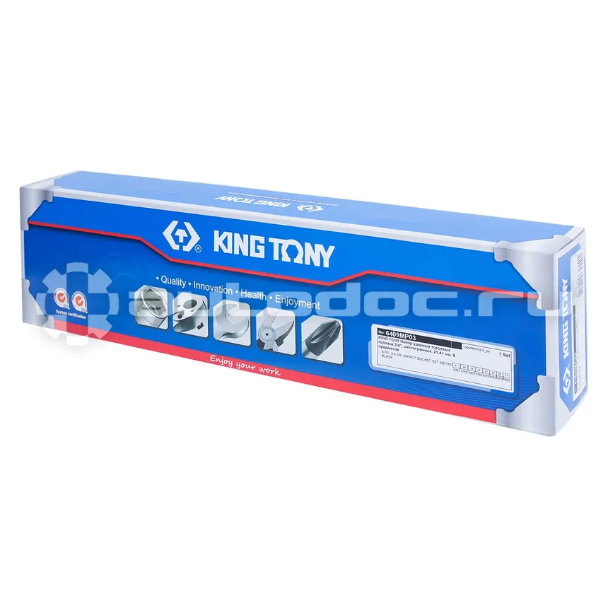 KING TONY 6409MP03 Набор головок торцевых