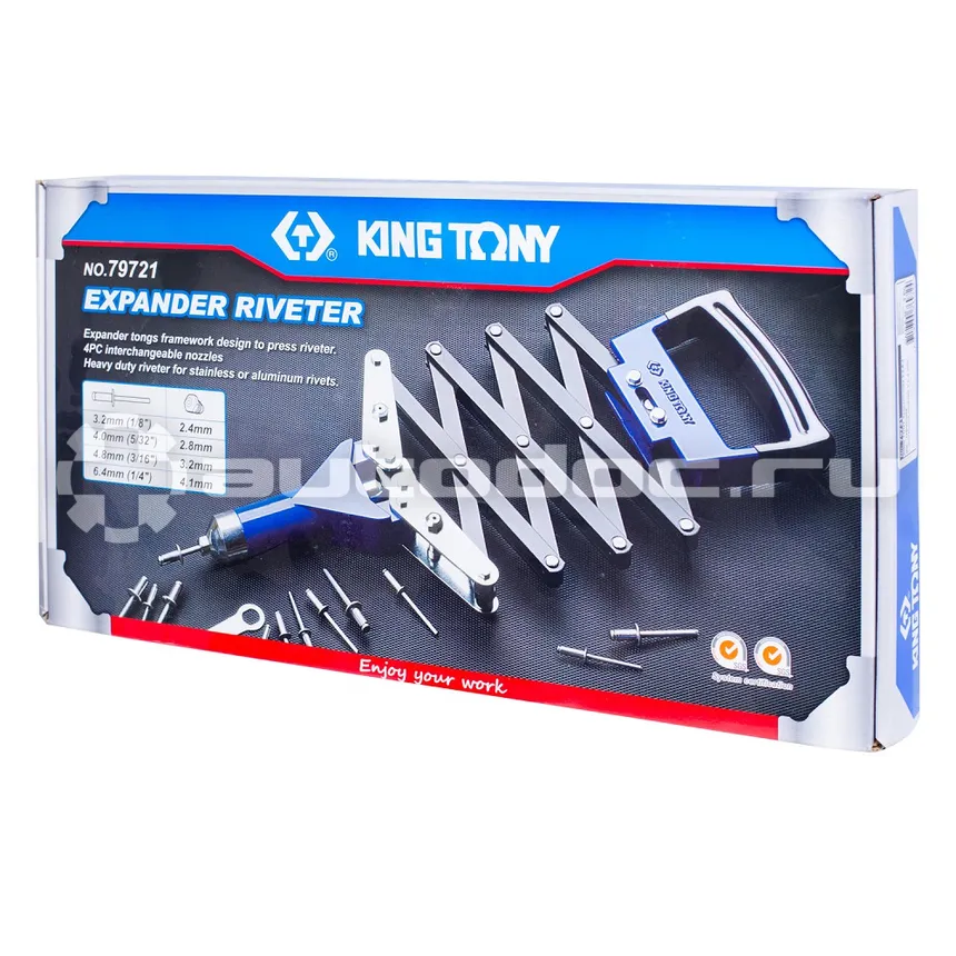 KING TONY 79721 Заклепочник