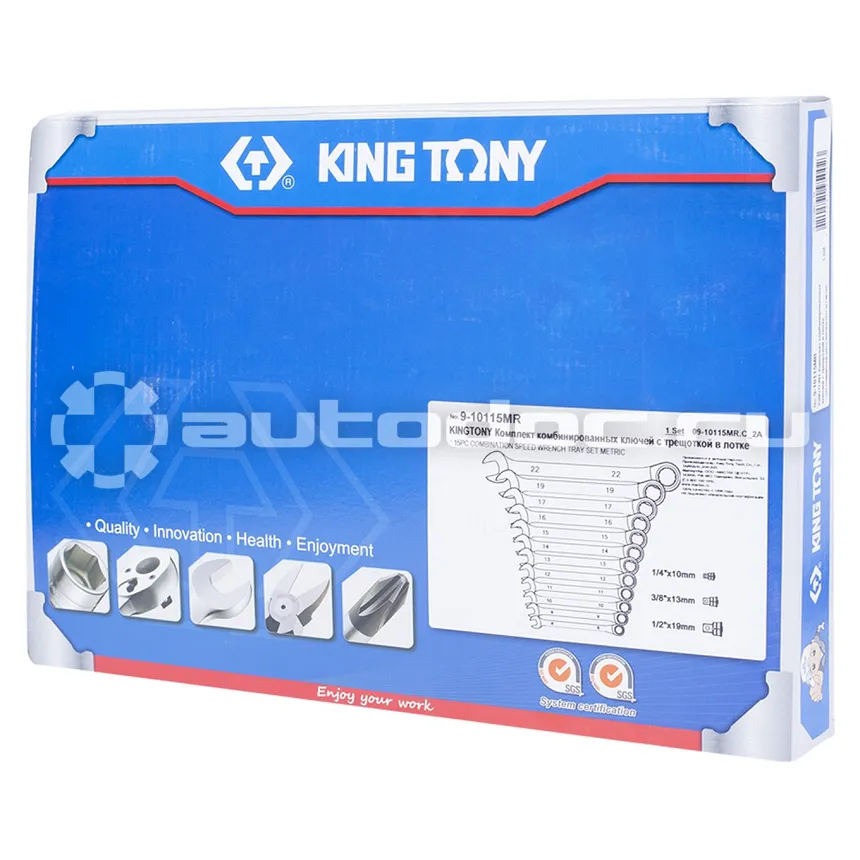 KING TONY 9-10115MR Набор комбинированных ключей