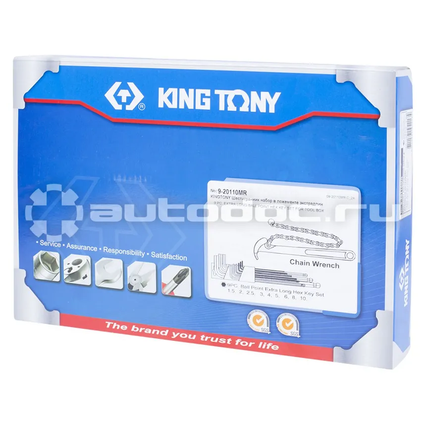 KING TONY 9-20110MR Набор шестигранников