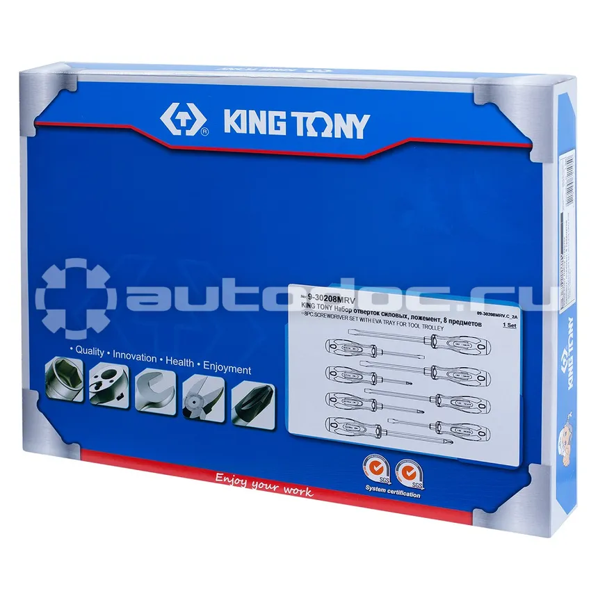 KING TONY 9-30208MRV Набор отверток