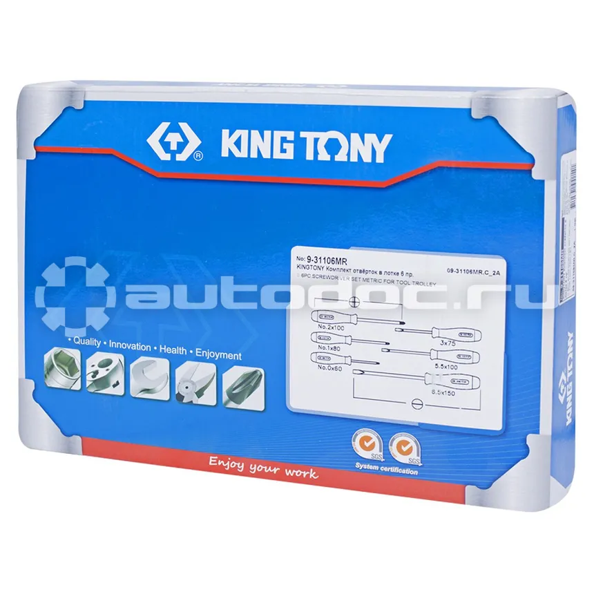 KING TONY 9-31106MR Набор отверток