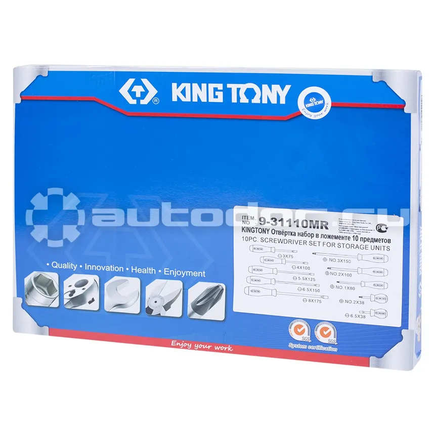 KING TONY 9-31110MR Набор отверток