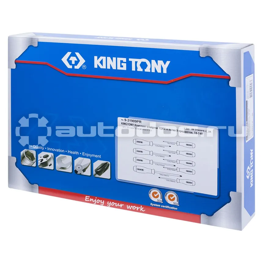 KING TONY 9-31909PR Набор отверток