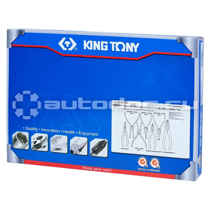 KING TONY 9-40207GP Набор губцевого инструмента