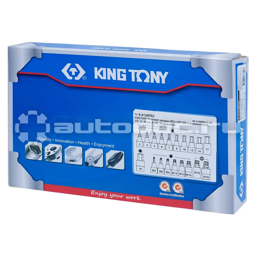 KING TONY 9-4129PRV Набор бит