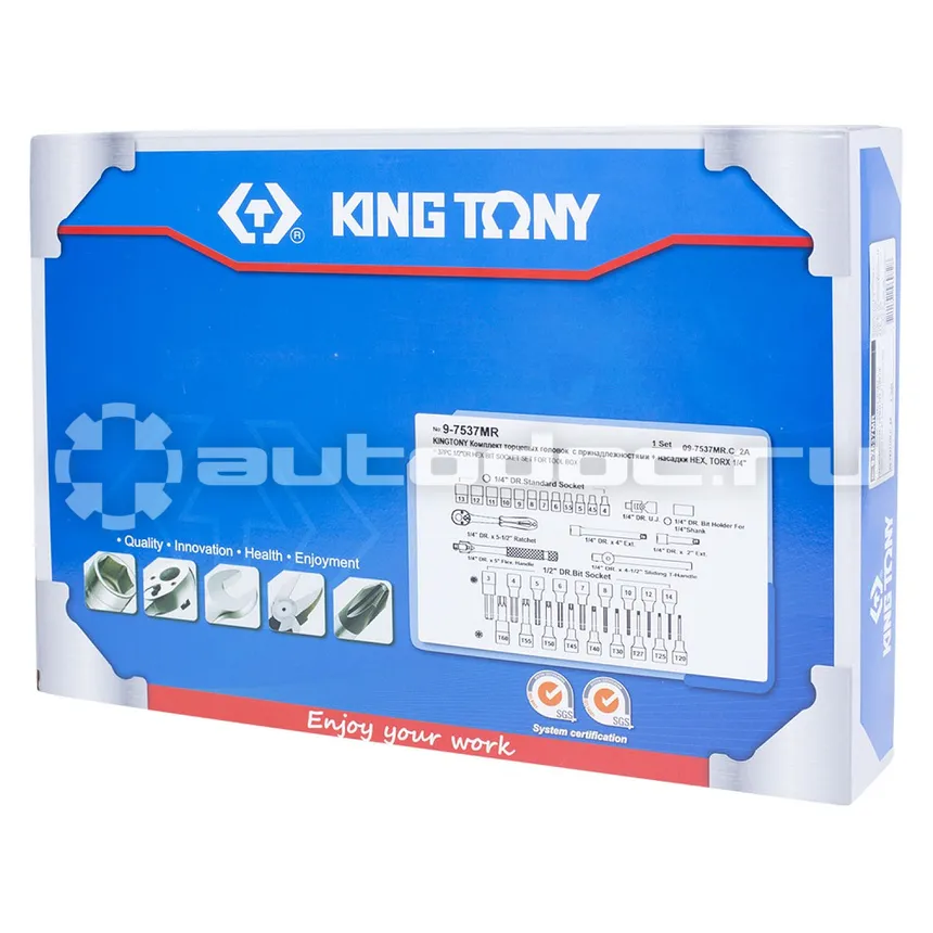 KING TONY 9-7537MR Набор автоинструмента