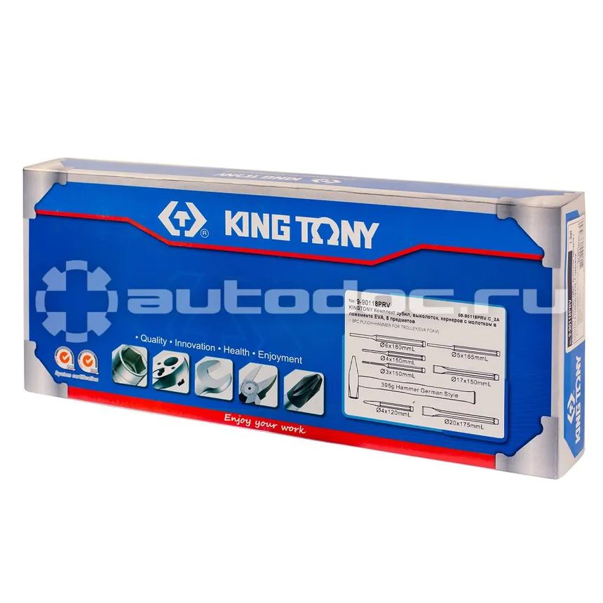KING TONY 9-90118PRV Набор столярно-слесарный