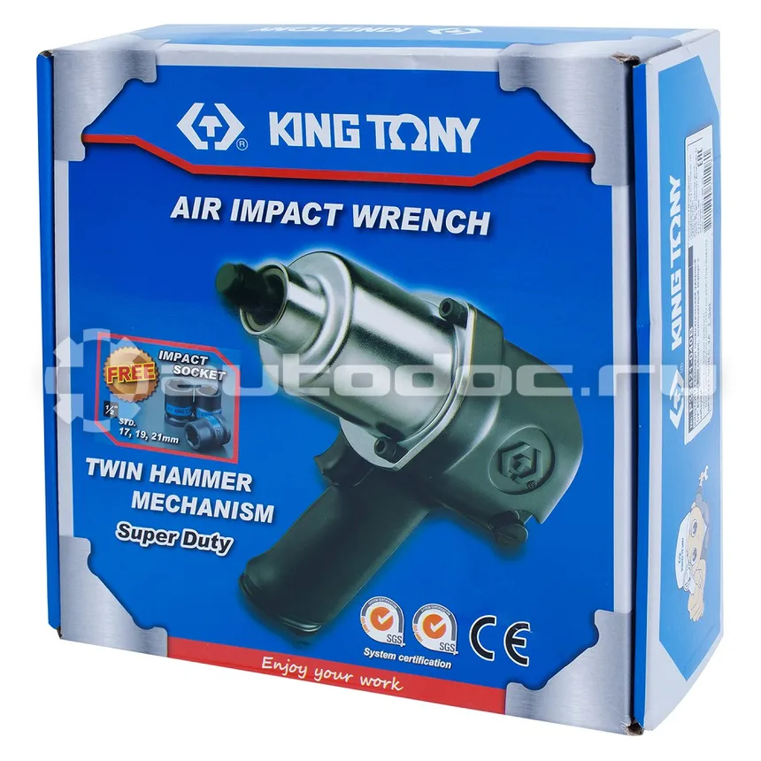 KING TONY P33421-040B Гайковерт пневматический ударный