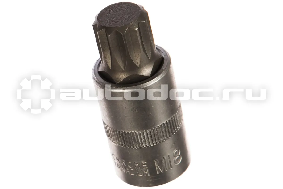 АВТОДЕЛО 39518 Головка со вставкой SPLINE M18 1 | 2", L=55 мм
