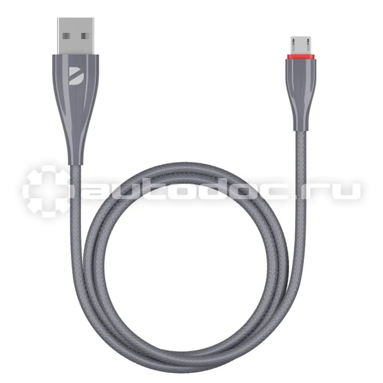 DEPPA Дата-кабель Ceramic USB - micro USB, 1м, серый