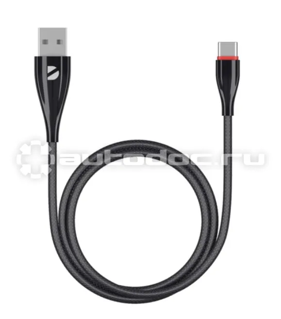 DEPPA Дата-кабель Ceramic USB - USB-C, 1м, черный