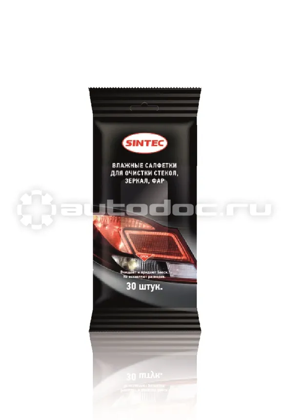 SINTEC Салфетки влажные для очистки стекол
