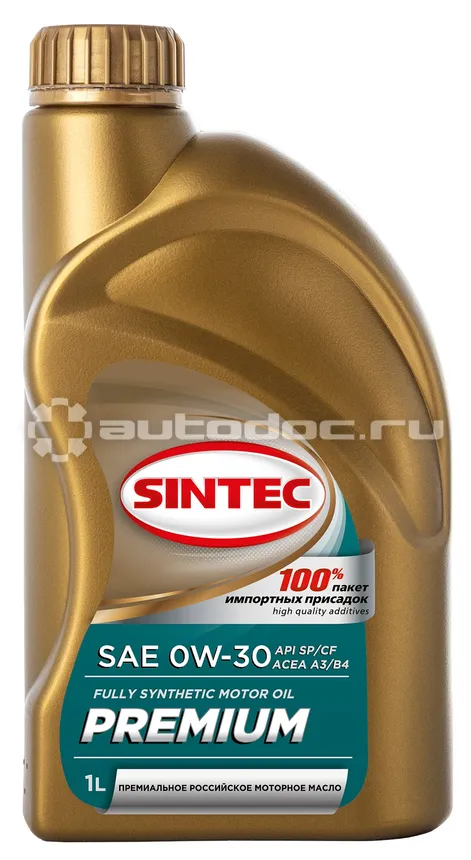 SINTEC PREMIUM SAE 0W-30 API SP | CF ACEA A3 | B4