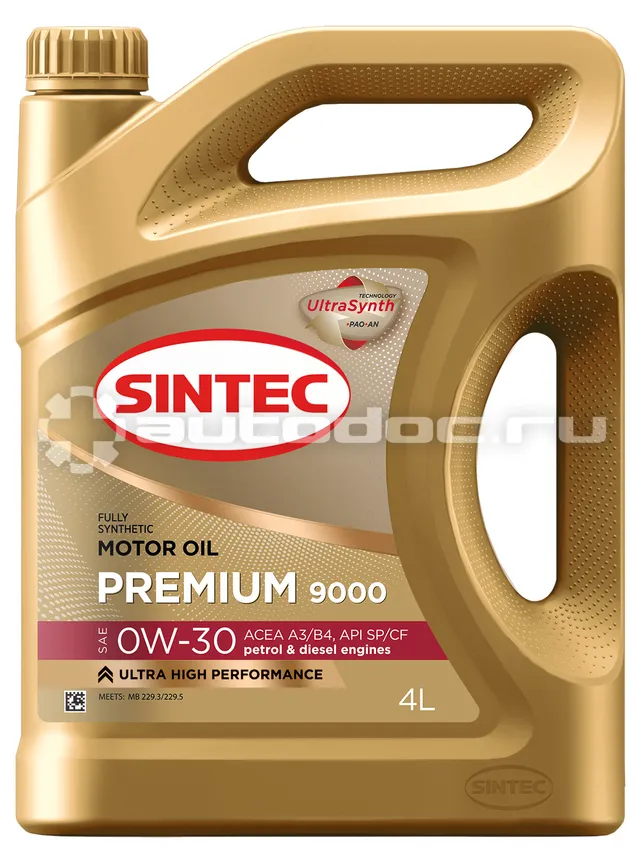 SINTEC Premium 9000 0W-30 A3 | B4 SP | CF