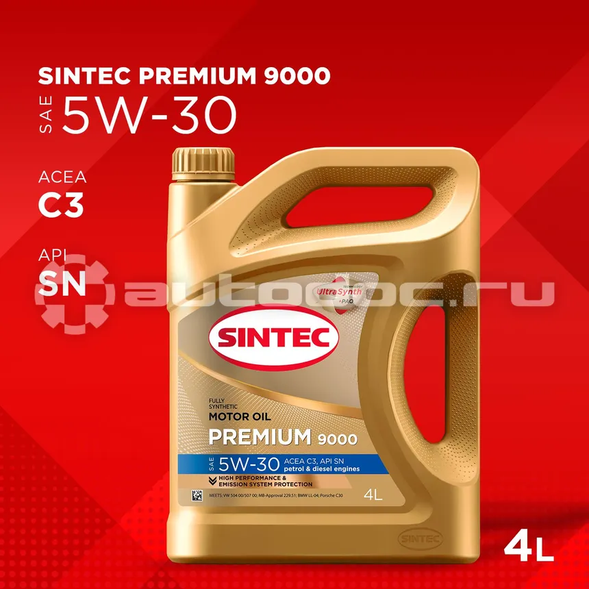 SINTEC Premium 9000 5W-30 C3 SN