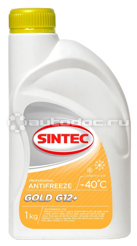 SINTEC ANTIFREEZE GOLD G12