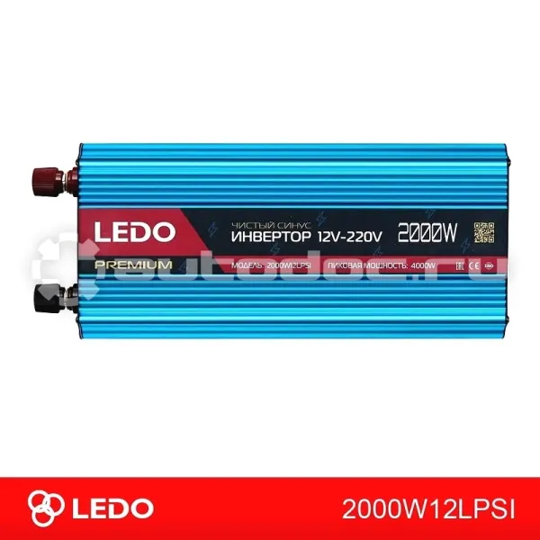 LEDO Инвертор 12V-220V 2000W LEDO чистый синус