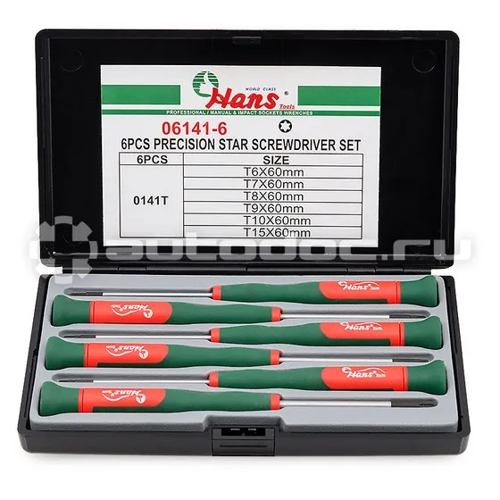 Hans 06141-6 Набор отверток для точной механики TORX