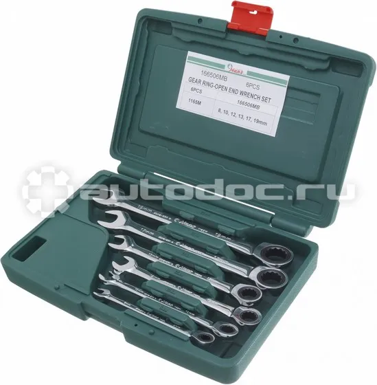 Hans 166506MB Комплект трещоточных комбинированных ключей