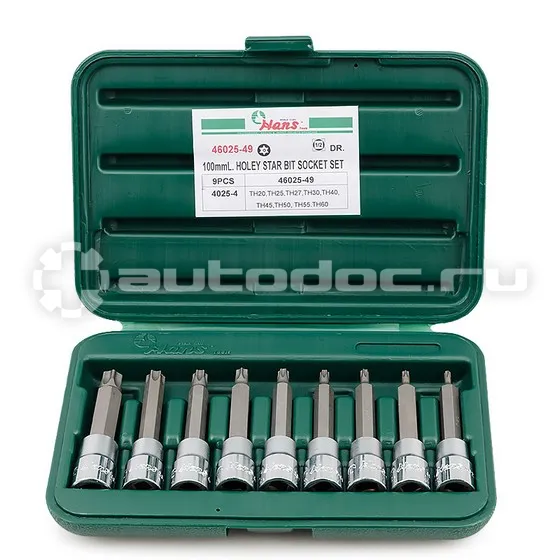 Hans 46025-49 Набор торцевых головок-вставок TORX