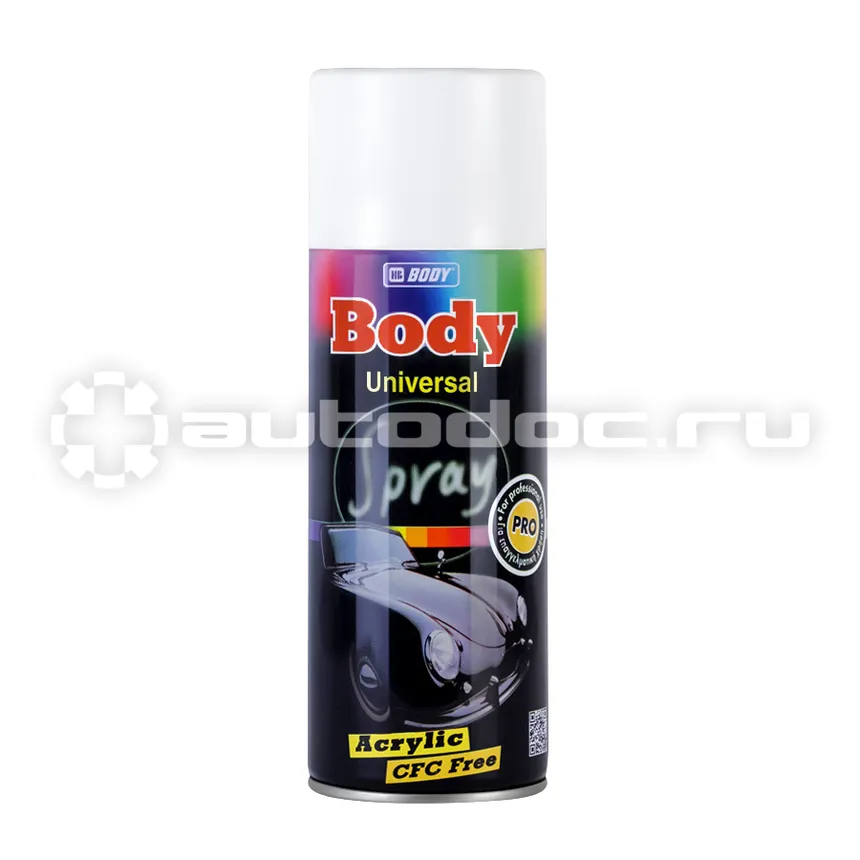 BODY Аэрозольная краска (бел.-мат.)