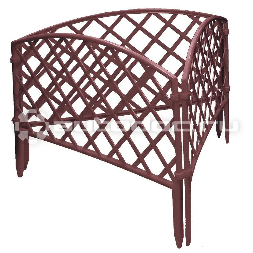PALISAD Забор декоративный "Сетка", 24х320 см, терракот, Россия