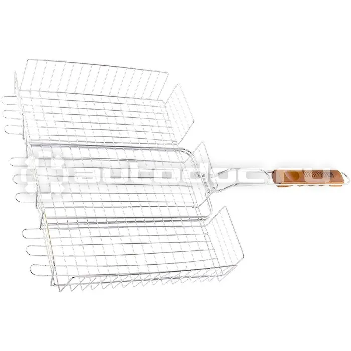 PALISAD 69562 Решетка гриль 315х410х70мм объемная хромир. Camping