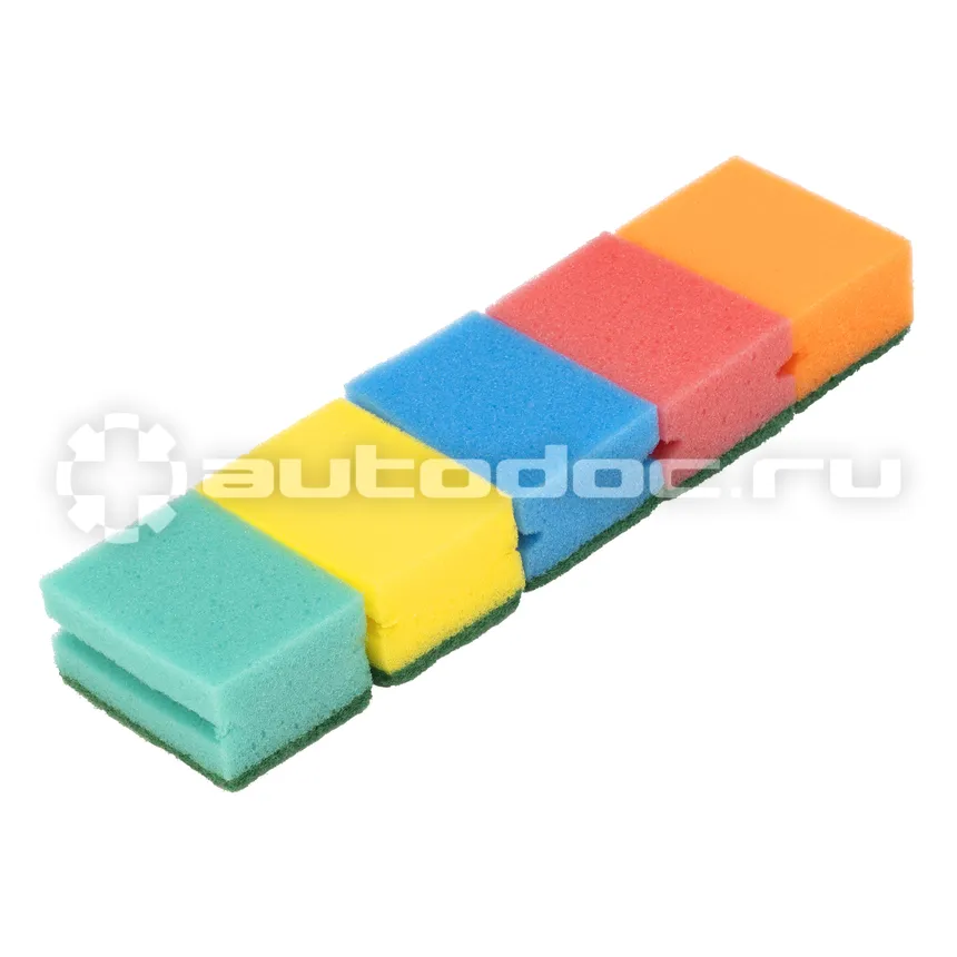 PALISAD 923575 Губки для посуды профильные Comfort, 87x65x40 мм, 5 шт.
